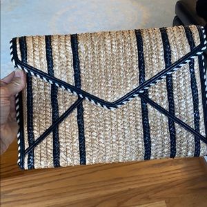 Rebecca Minkoff Straw Leo Clutch